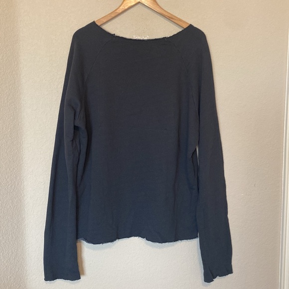 Revolve WildFox I NEED COFFEE Oversized Gray Sweater S - Picture 3 of 10